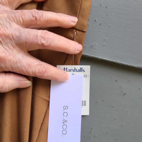 SC& Co Brown Flat Front Pants size 16 NWT! NEW! - Picture 8 of 11